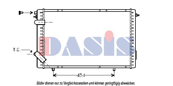 AKS DASIS Radiaator,mootorijahutus 180024N